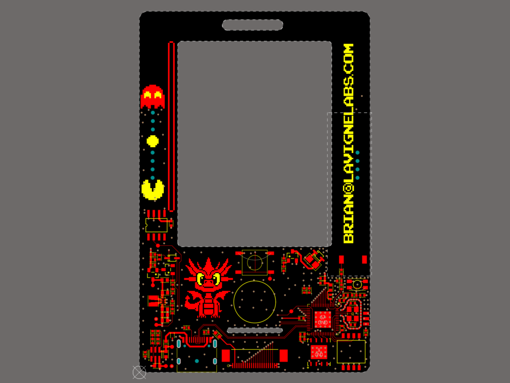 Digital Badge PCB Layout